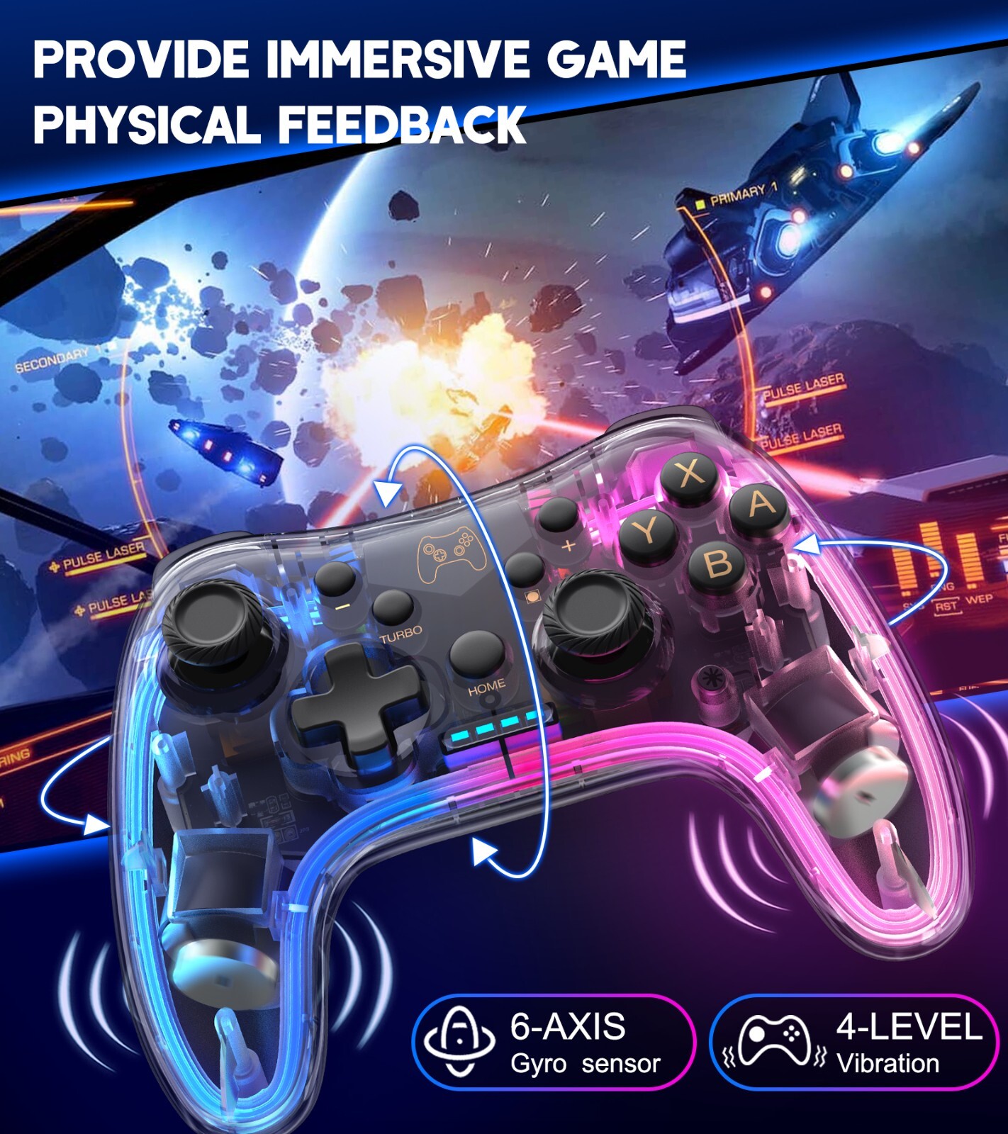 Pro Wireless Controller For Nintendo Switch OLED/LITE Controller Gamepad NEW