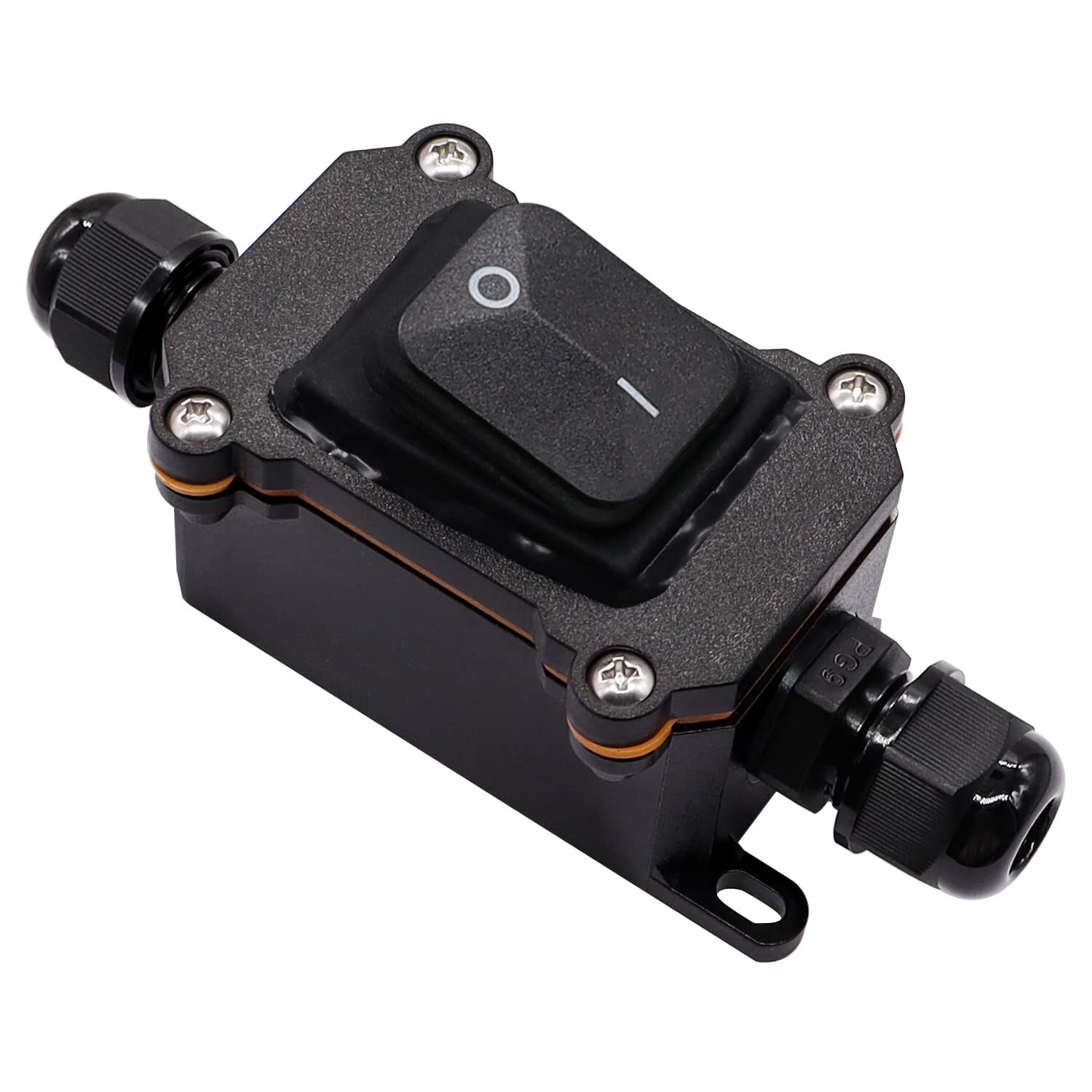 IP67 Waterproof Inline Cord Switch 16A/250V 20A/125V AC DPST 4Pin 2 Position ...