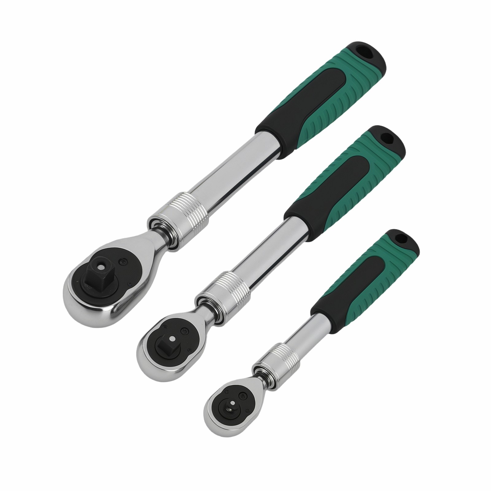 Mechanic Socket Wrench Set 72-Tooth 1/4 3/8 1/2 Drive Extendable Quick Release