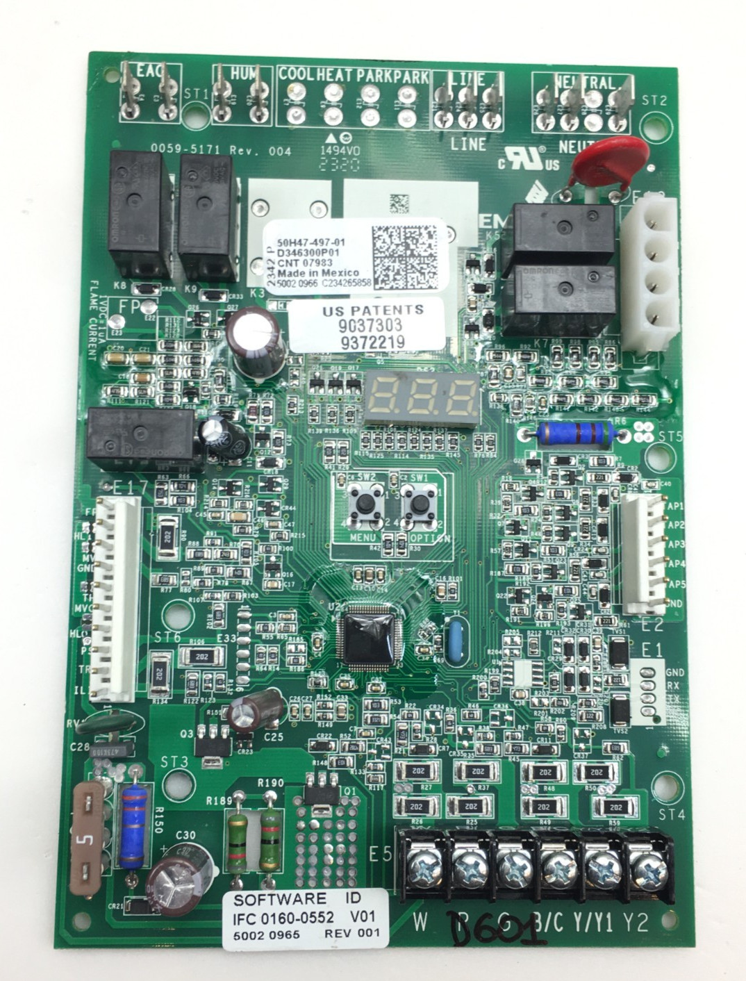 EMERSON 50H47-497-01 Control Circuit Board D346300P01 CNT07983 used #D601