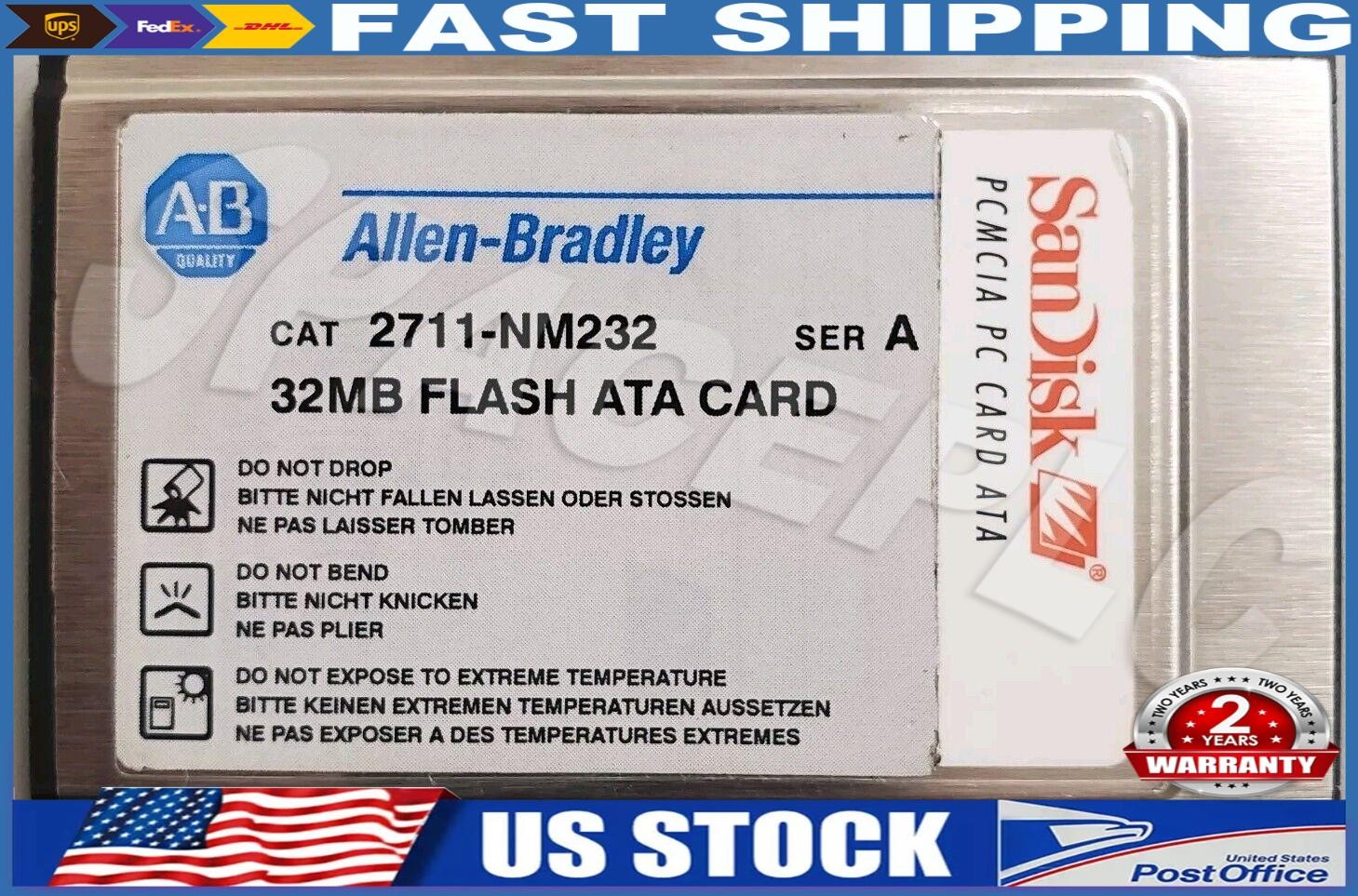 Allen Bradley 2711-NM232 Series A 32MB PCMCIA Memory Card for PanelView.
