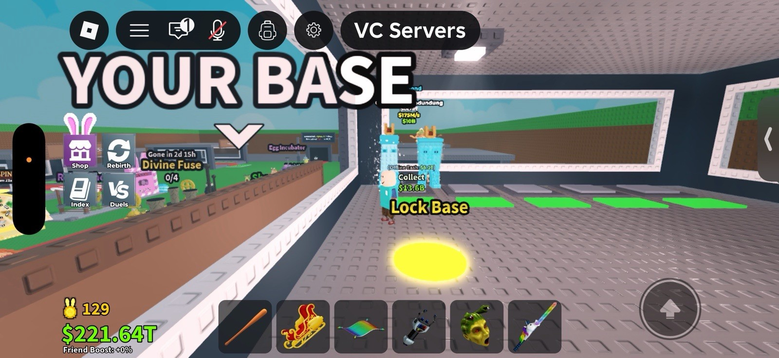 Roblox Your Base Virtual Game Asset VC Servers Game Item Asset