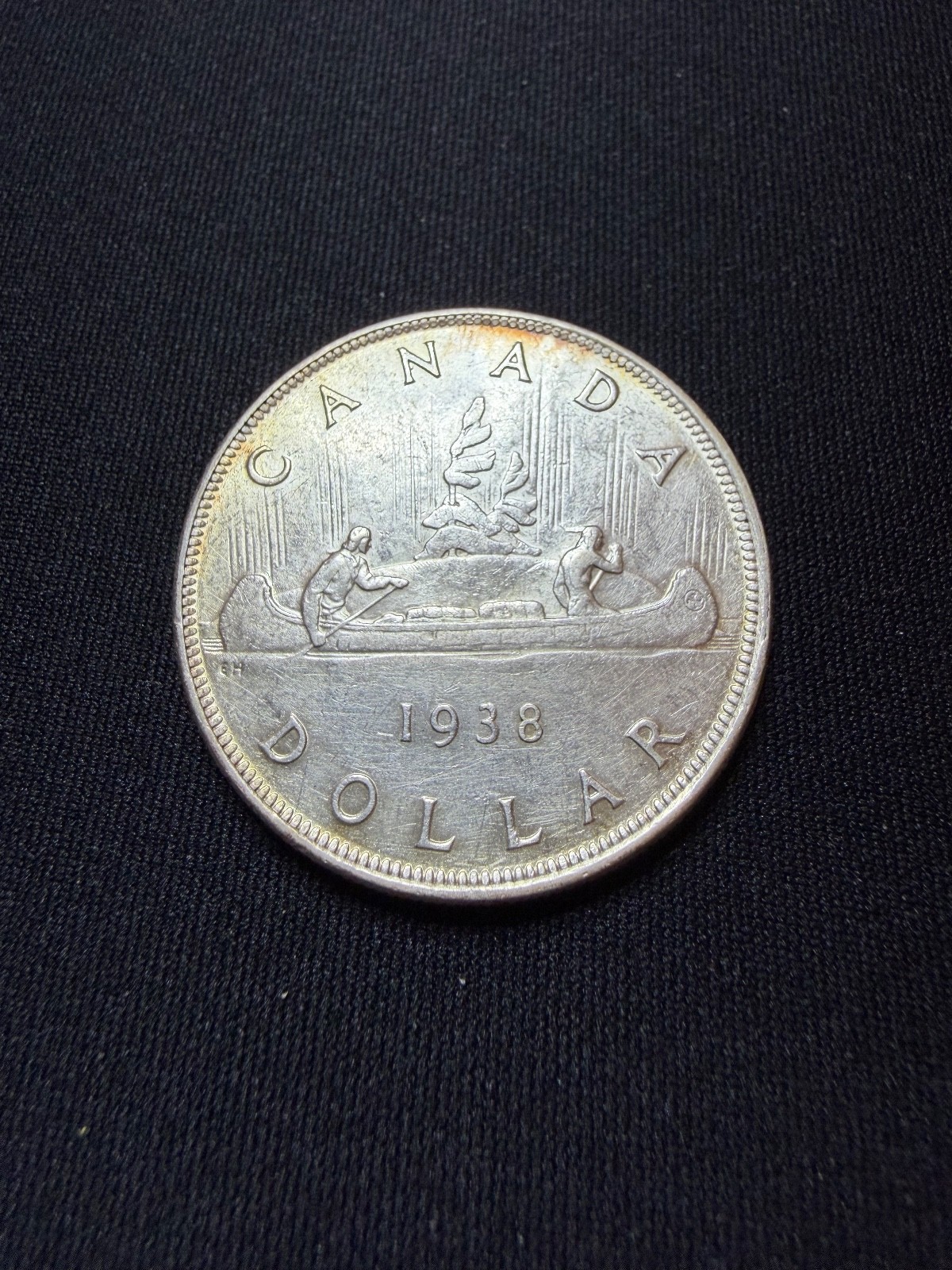 1938 semi key date Canadian Silver Dollar Coin