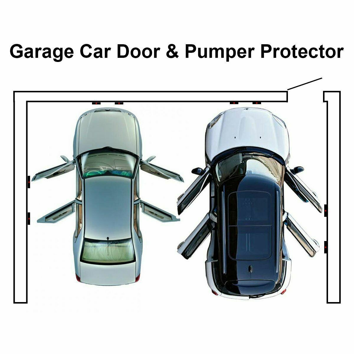 2/4Pack Garage Wall Protector Car Door Protector Bumper Guard EVA Sefl Adhesive