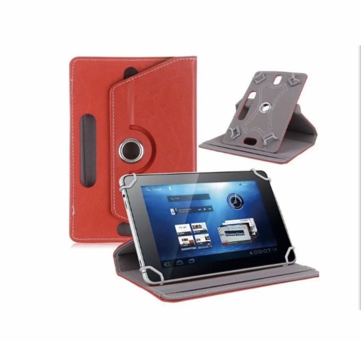 360° Folio Leather Case Cover For Universal Android Tablet PC 7" 8" 9" 10" 10.1"