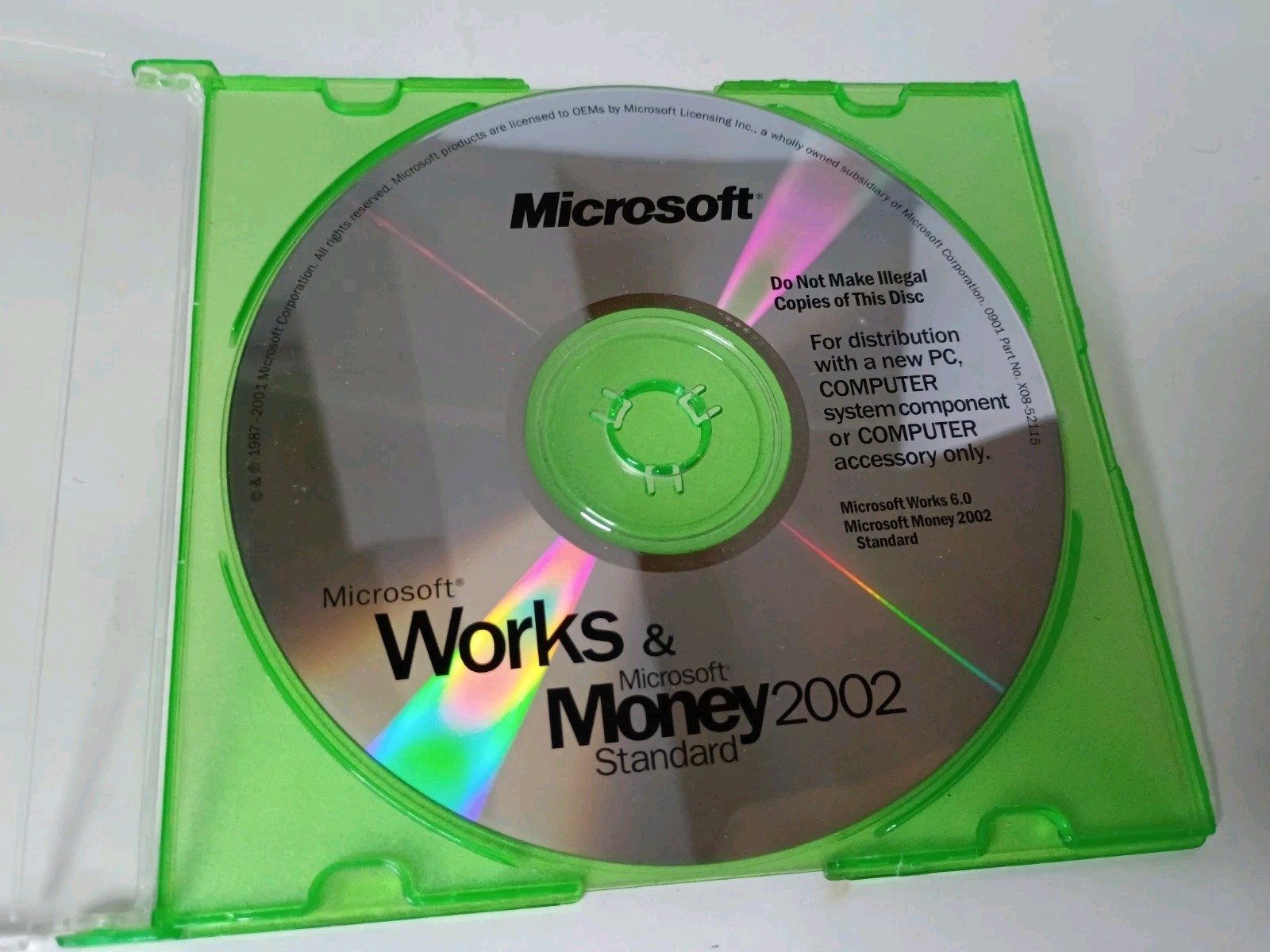 Microsoft Money 2002 Standard & Microsoft Works 6.0 CD-ROM For Windows95/98/2000