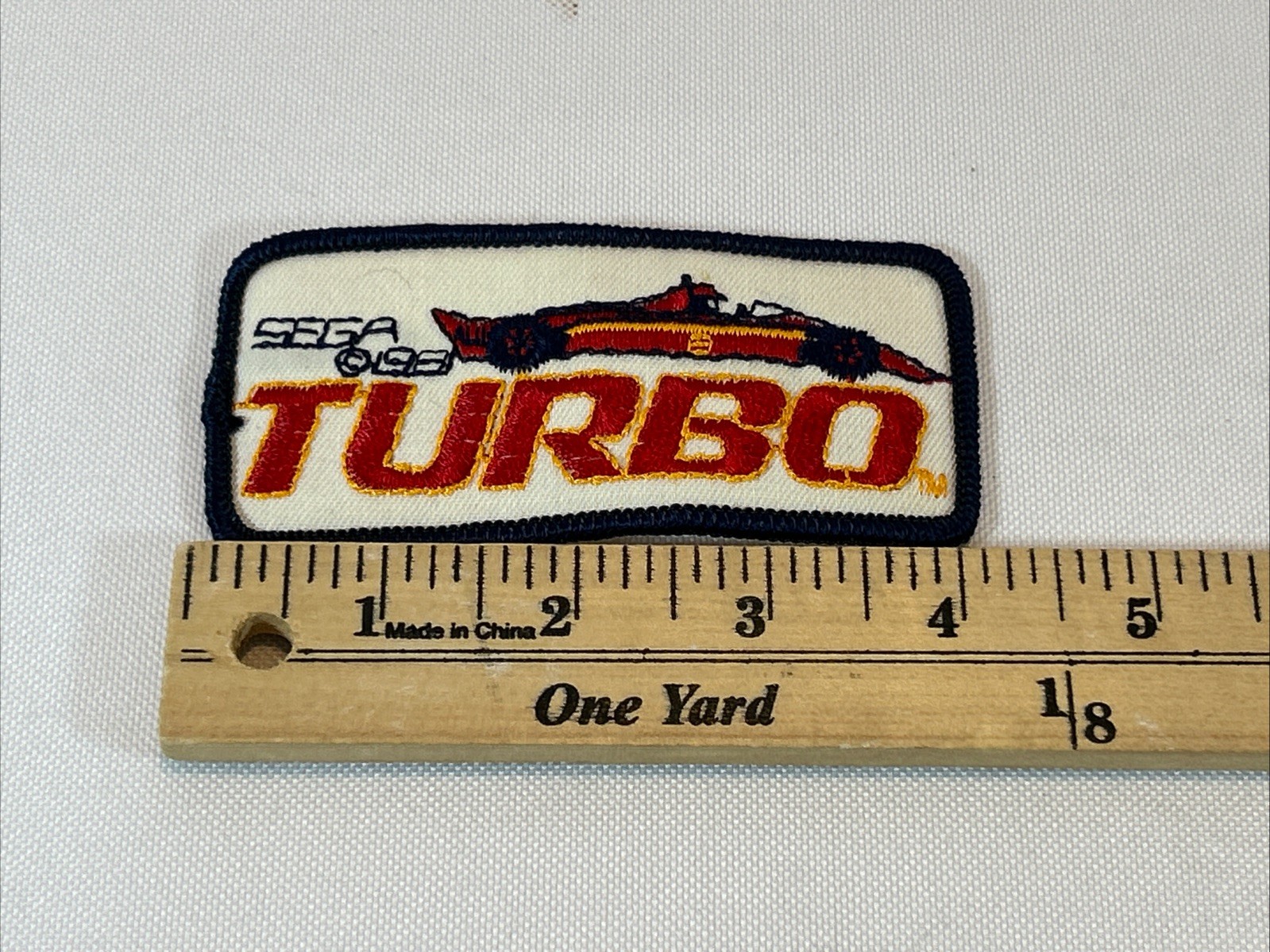 Vintage Trucker Snapback Hat Cap Patch Replacement Sega Turbo Racing Embroidered