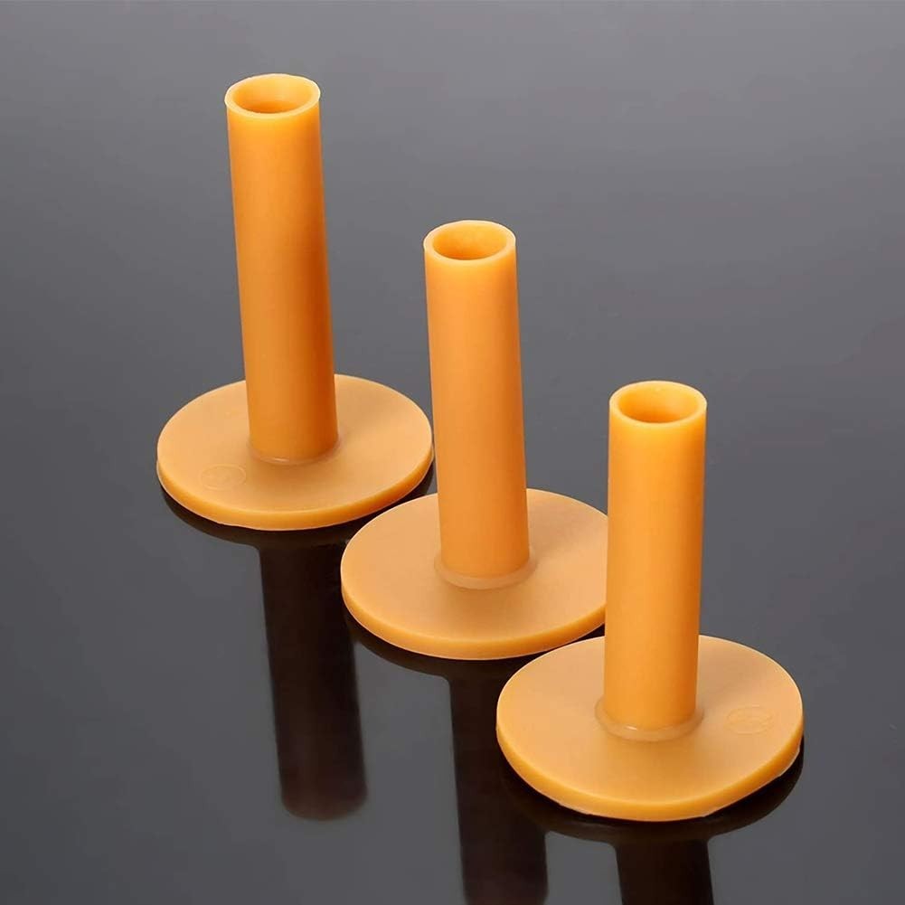 6 Pack 3 Inch Rubber Golf Tees Driving Range Training Tee, Yellow