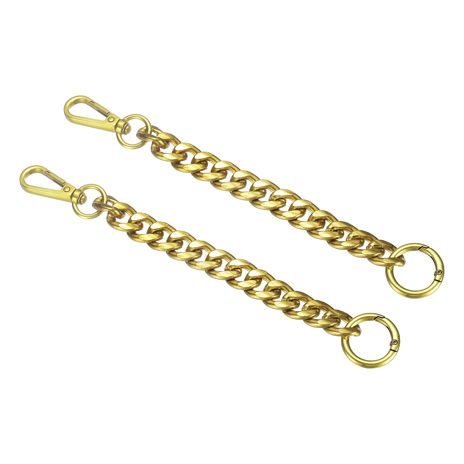2Pcs Purse Strap Extender 8.7-Inch, Bag Extender Chain Dark Gold, 0.6 Width