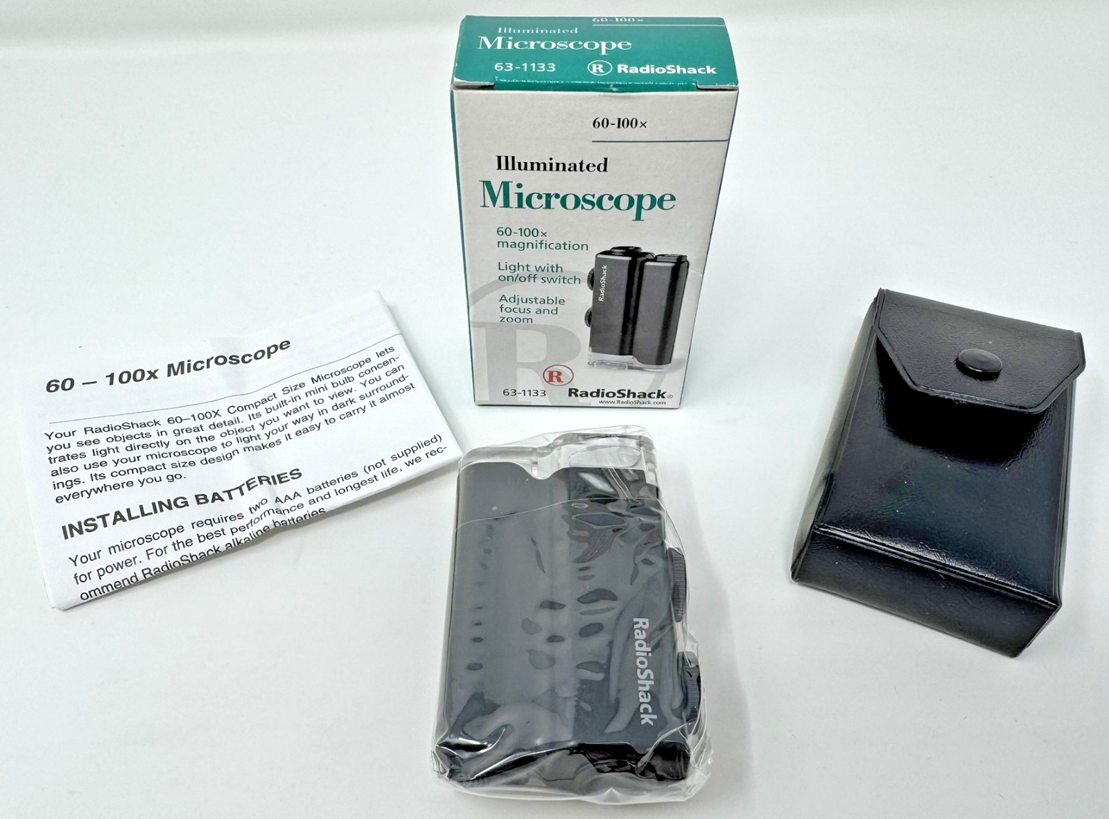 Vintage Pocket Microscope Radio Shack 60-100x 63-1133