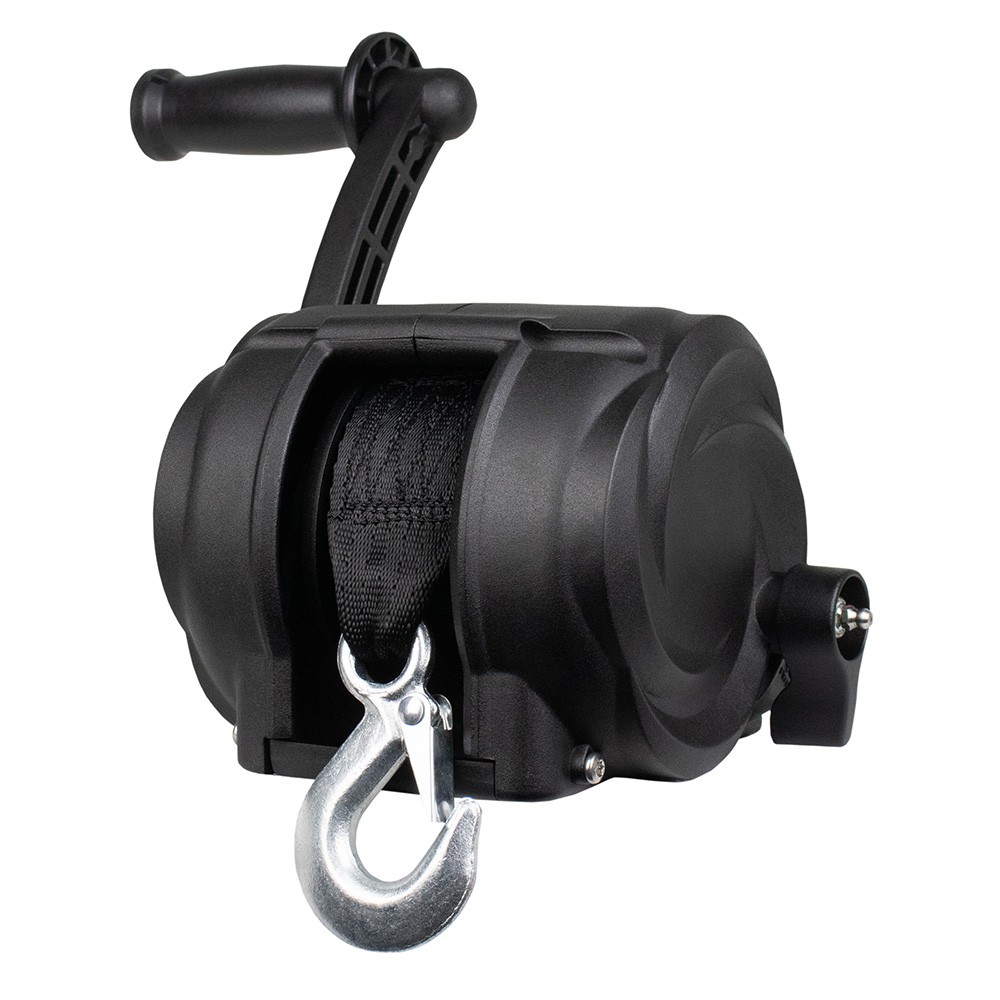 Powerwinch Premier Series Winch 2000lb, 8", Crank Arm - Carbon Black 21300-W-...