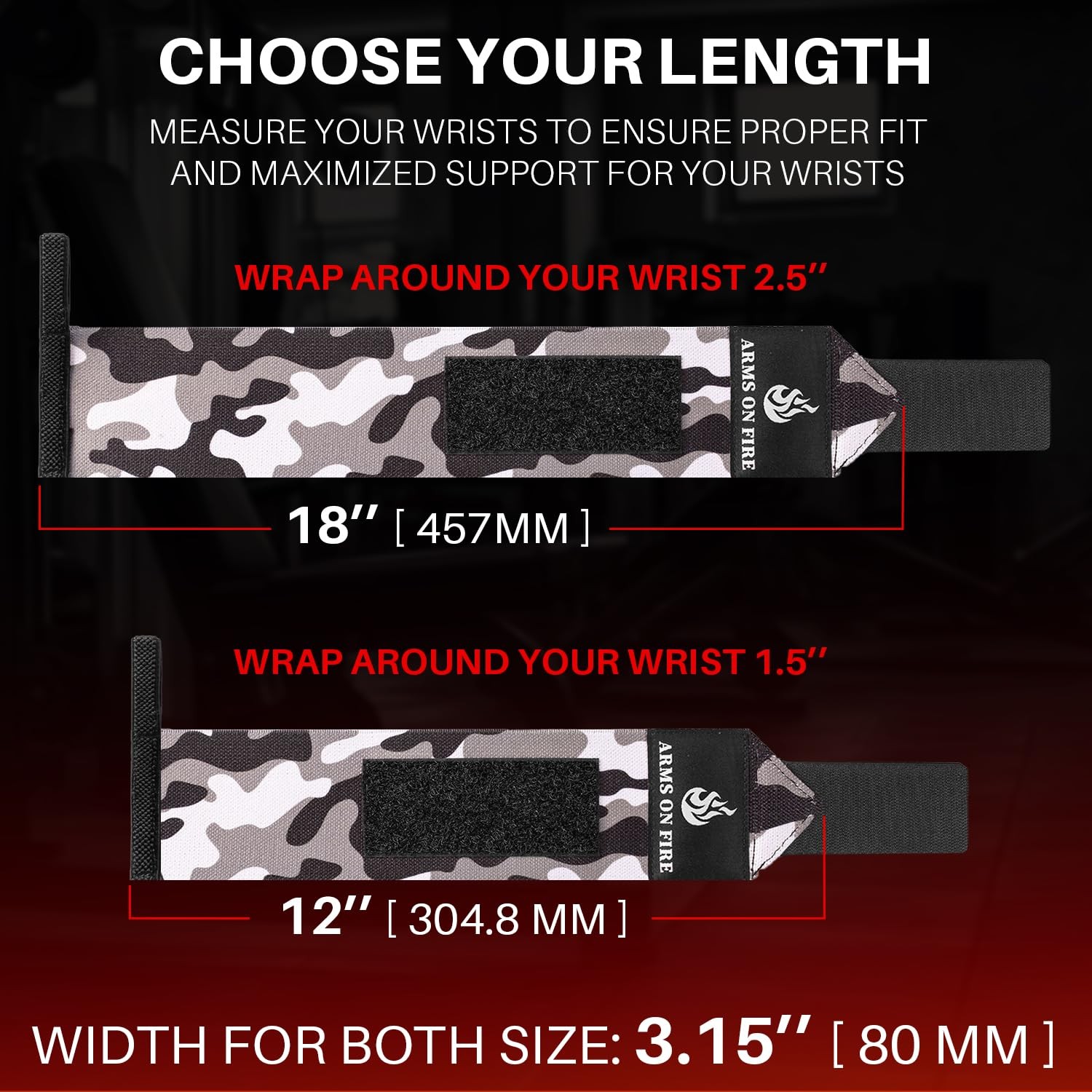 Weightlifting Wrist Wraps with Thumb Loop – HeavyDuty Support for Powerlifting