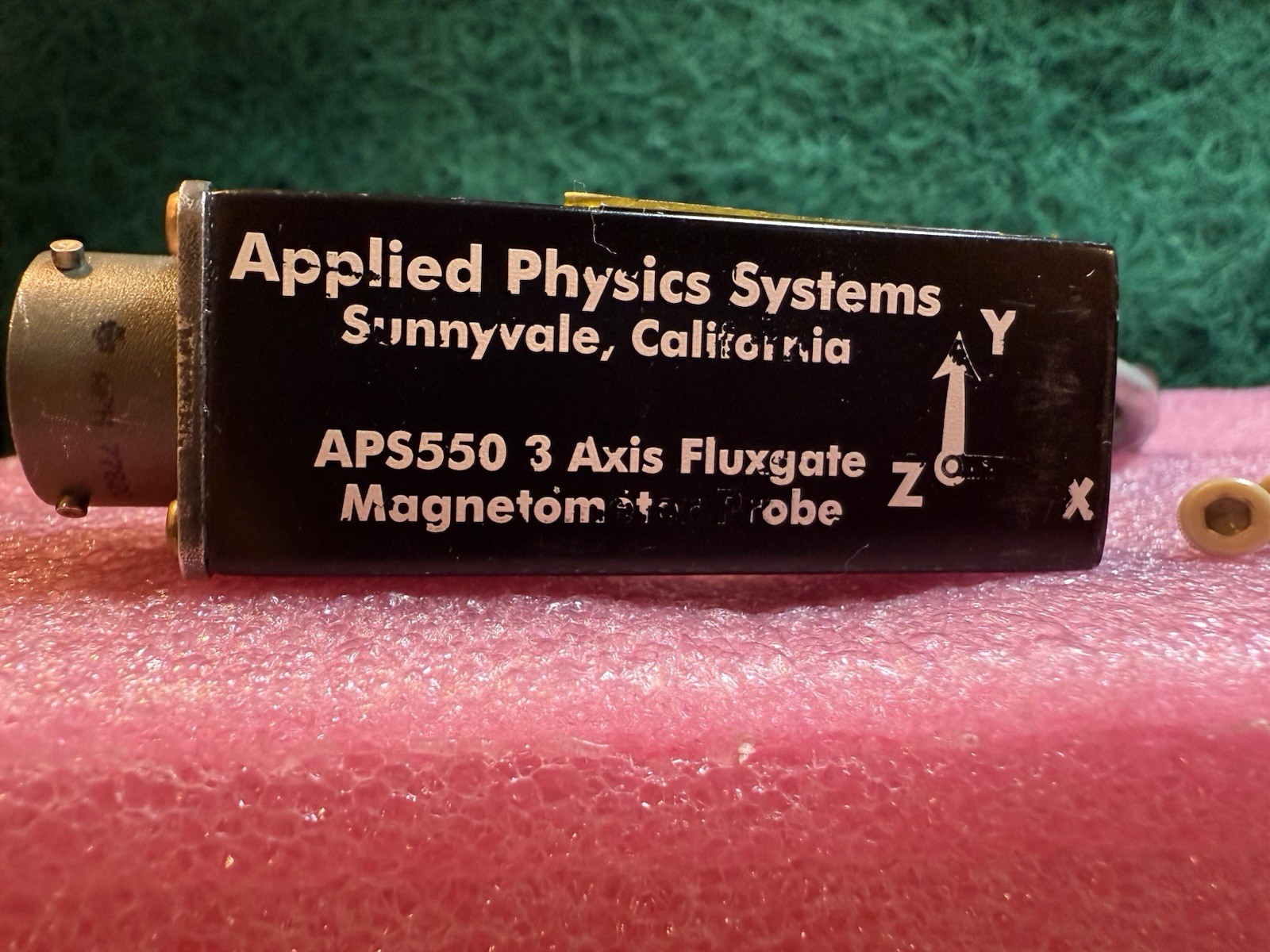 APPLIED PHYSICS SYSTEMS APS550 3 AXIS FLUXGATE Magnetometer Probe