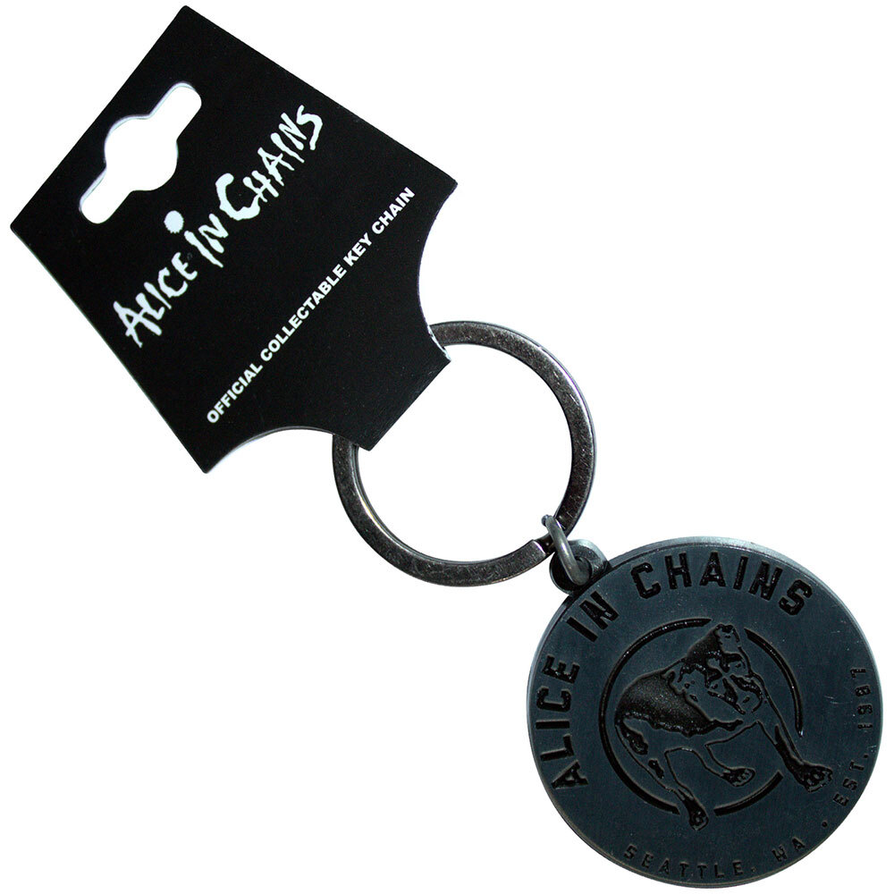 ALICE IN CHAINS - THREE-LEGGED DOG - METAL KEYCHAIN - BRAND NEW - MUSIC AICKEY01