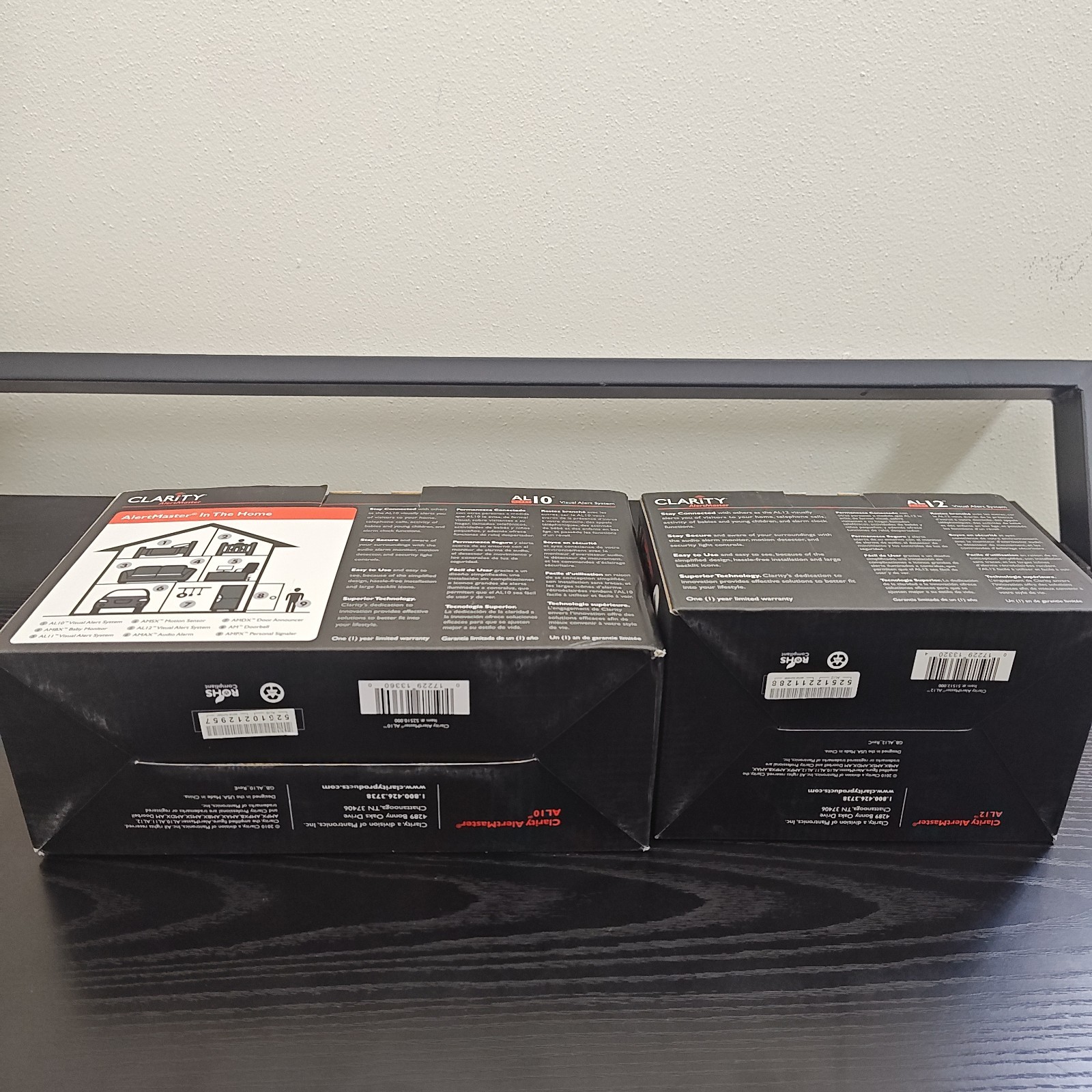 Clarity AlertMaster Visual Alert AL10 Base System AL12 Remote Receiver