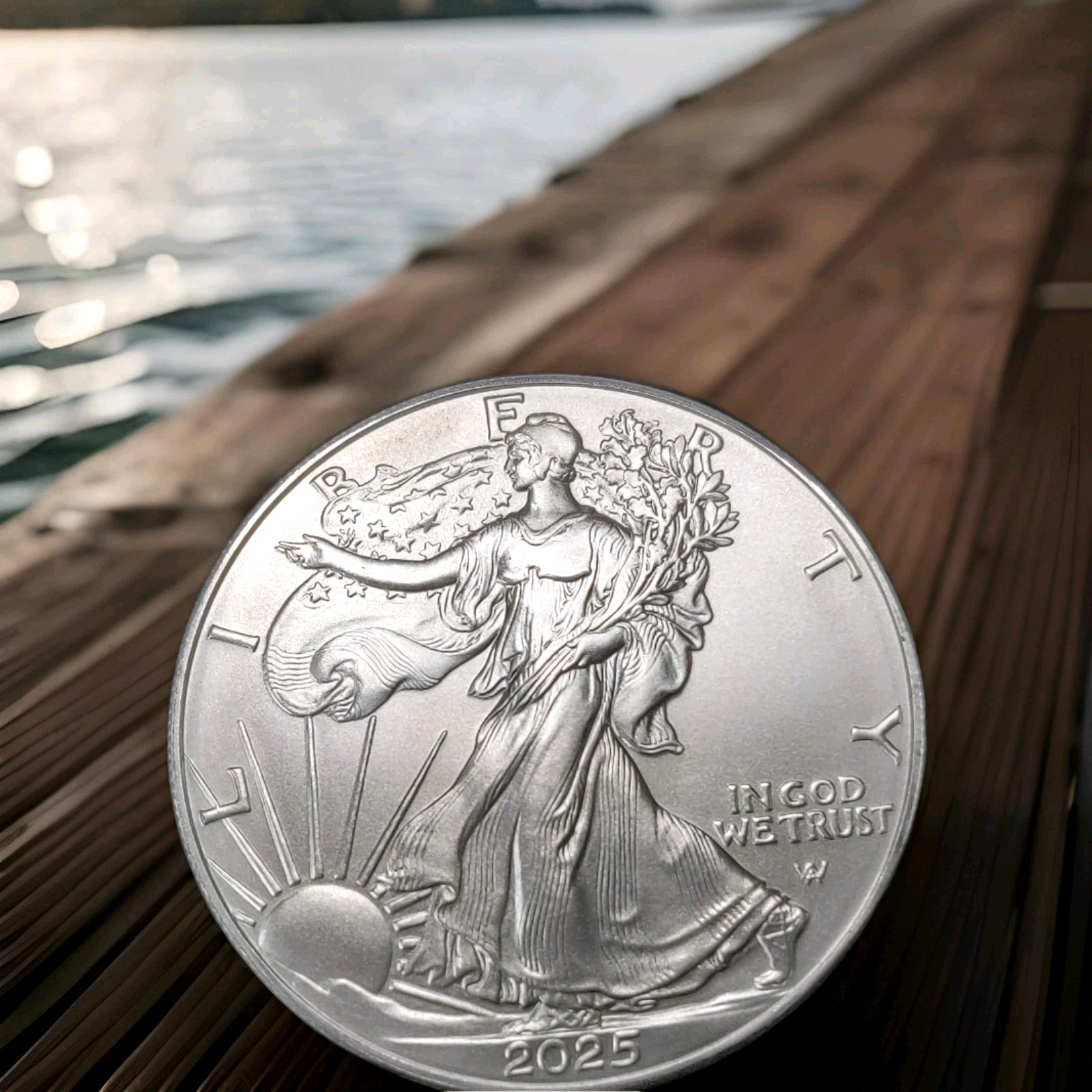 2025 Silver Eagle Coin 1oz SILVER - DON'T MISS THIS ONE - OUTTA THE ROLL TO YOU!