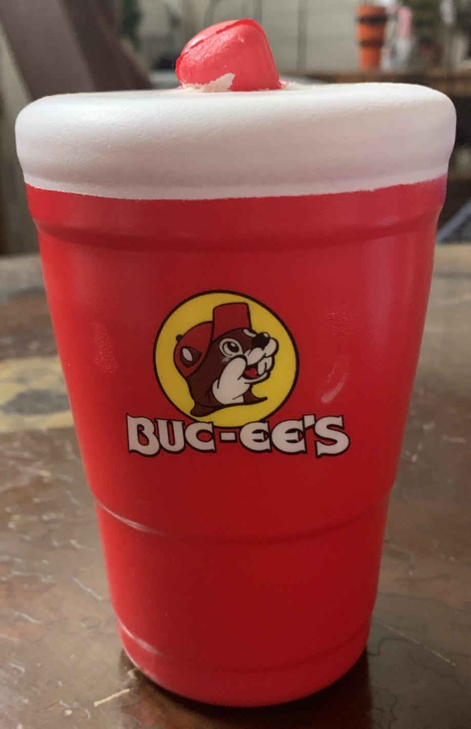 Buc-ees 6” Slow Rise Squishy Stress Toy Stanley Cup Design Red