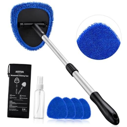 32" Ultra-Long Windshield Cleaner Tool, Car Interior Window 32 in 1 Blue