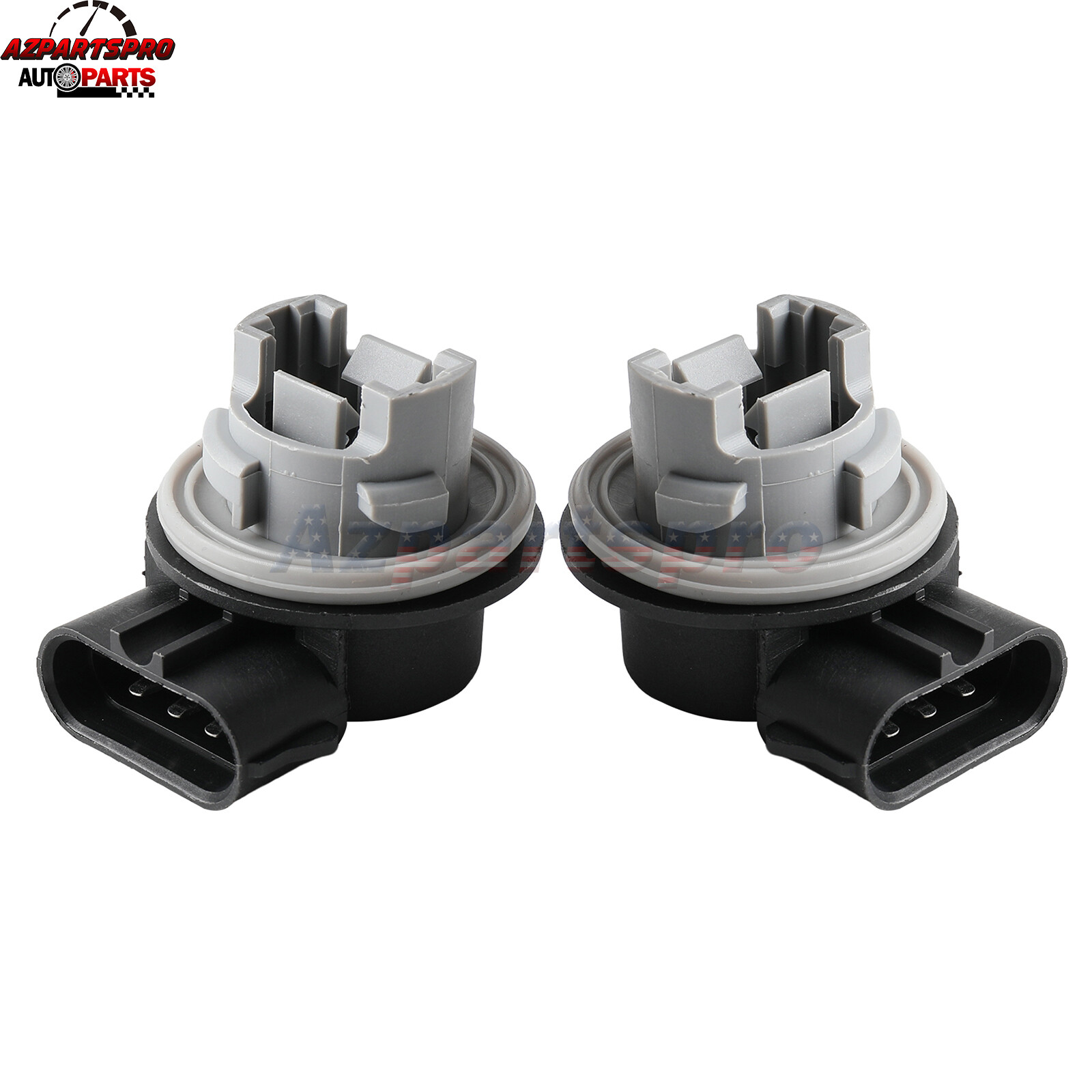 2pcs Turn Signal Front Parking Light Bulb 3157 Socket For 1999-2004 Ford Mustang