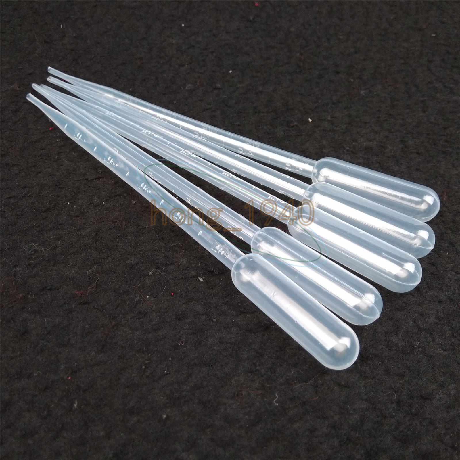 100x New Plastic Disposable Graduated Transfer Pipettes Eye Dropper Set 3ML