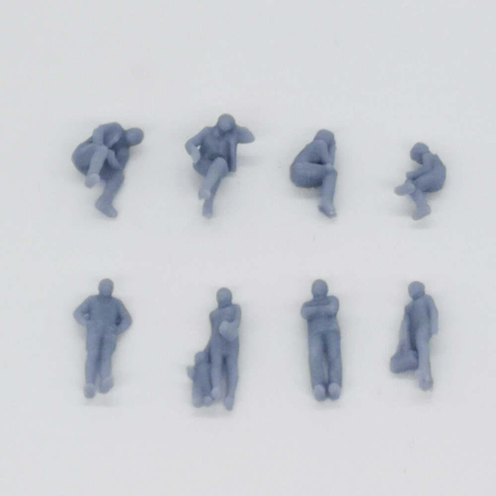 Outland Models Railway Scenery Train Station Passenger Figurine Set HO Scale