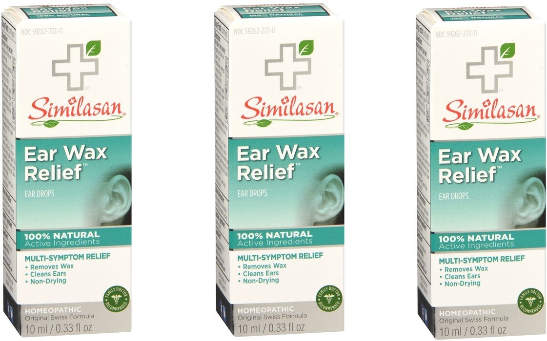 Similasan Ear Wax Relief Ear Drops 0.33oz *** 3 Pack ***