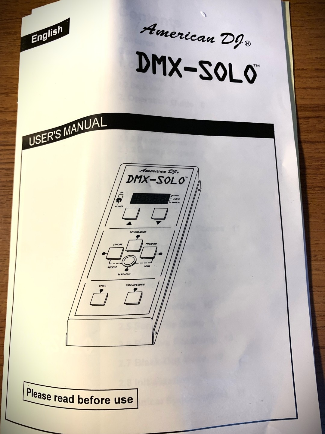 American DJ DMX-SOLO DMX Controller (NOS) (NIB) !