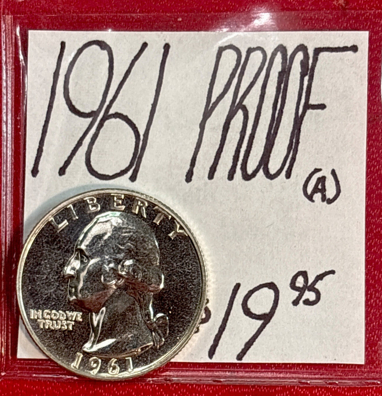 1961 Washington Silver Proof Quarter! ENN Coins