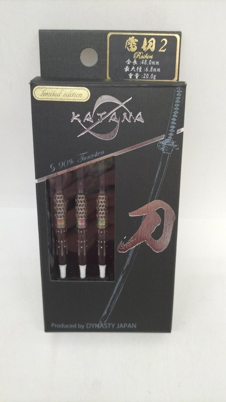 DYNASTY KATANA Raikiri 2 2BA Soft Tip Darts 90% Tungsten Barrel Set Japan