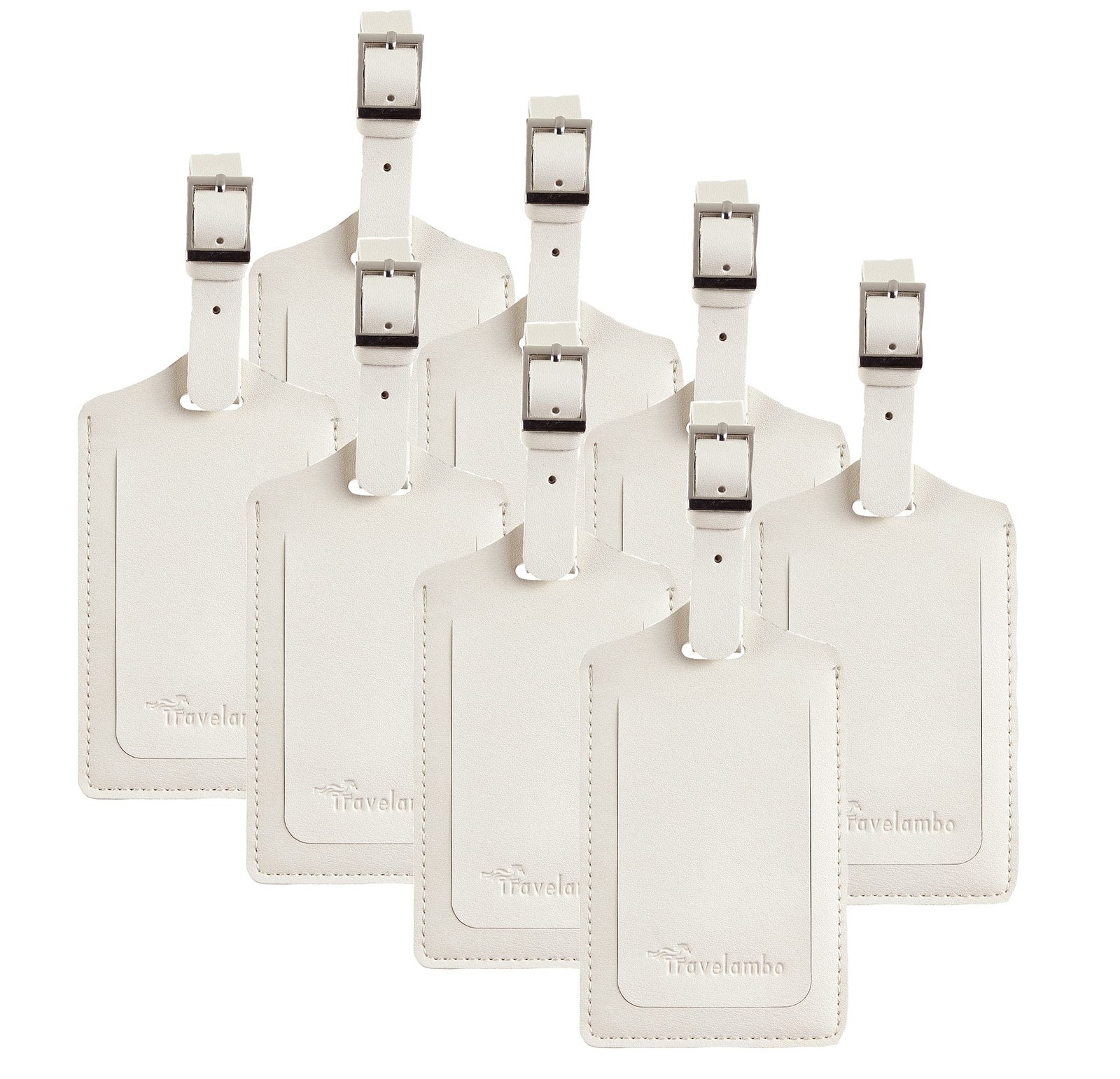 Travelambo 8 Pack Luggage Tags for Suitcases Airplane Travel Essentials | Bag...