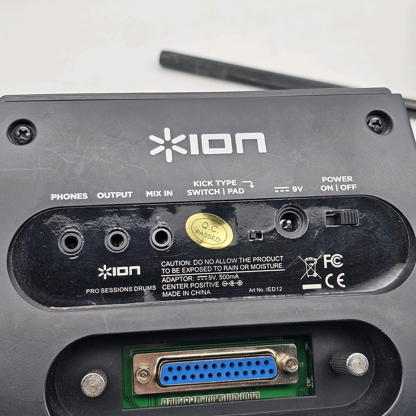 Ion Sound Pro Sessions Drums Control Unit Module Brain + Wiring Harness