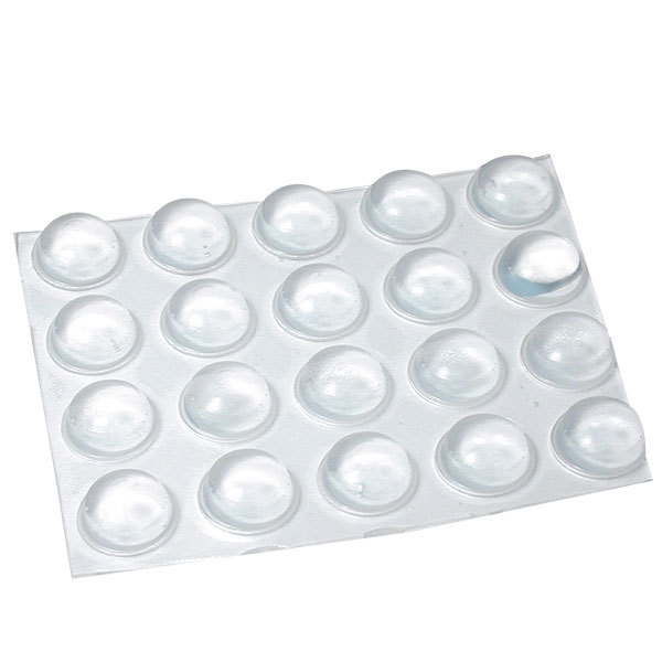 20 Large Transparent Round Locator Locator Bumps, Bump Dots
