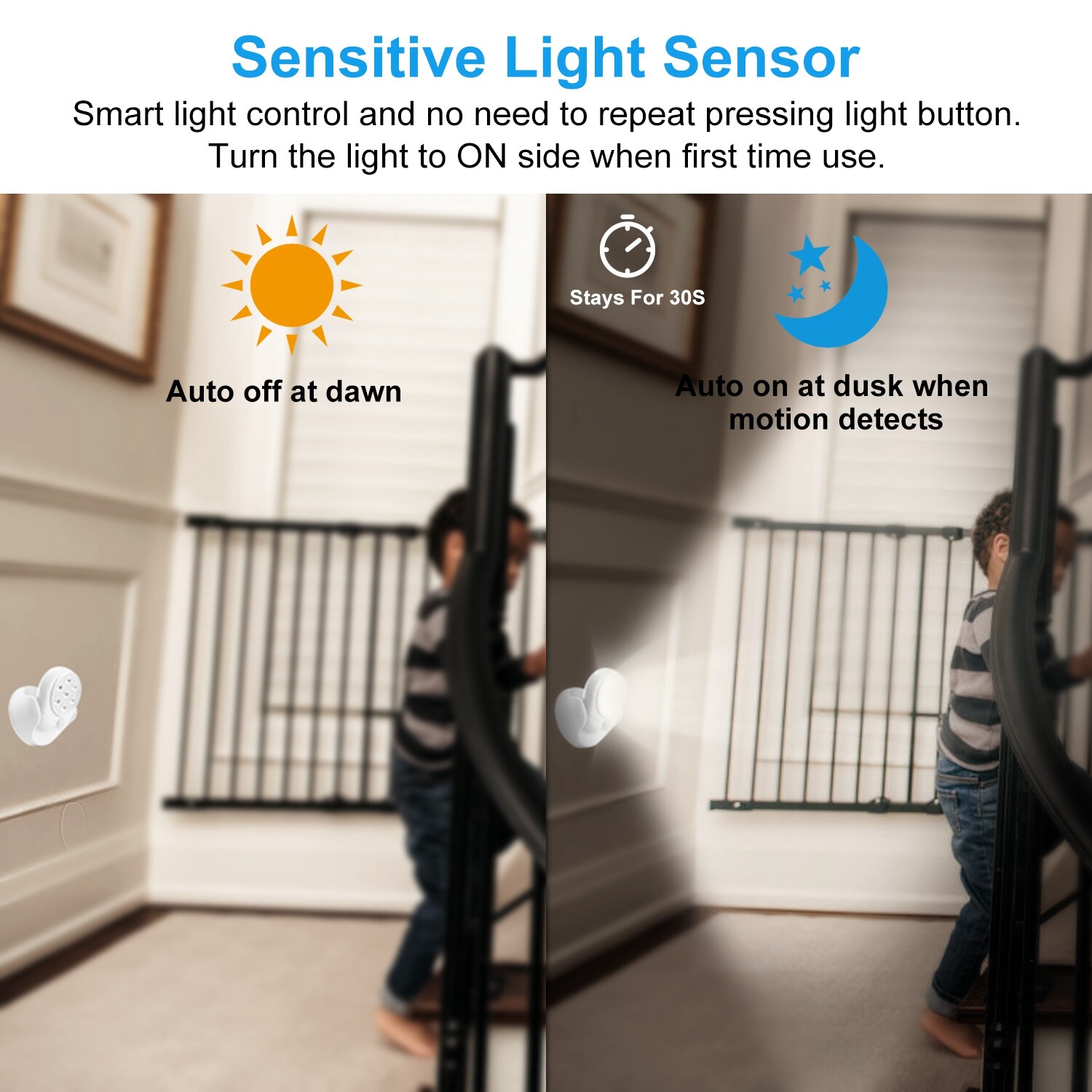 Adjustable 7LED Motion Activated Sensor Cordless Light Indoor Outdoor Patio Wall