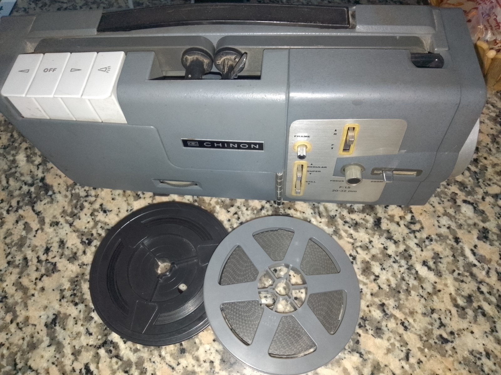 Vintage Chinon C-100 Super 8mm Movie Projector - Tested -Includes Zorro & Boxing