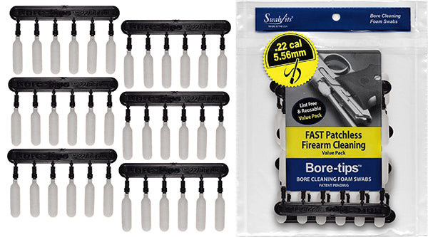 (Value Bag) .22cal/.223cal/5.56mm Gun Cleaning Bore-tips® by Swab-its: Barrel