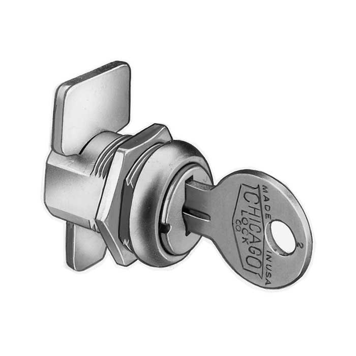 Compx/Chicago C1974 KD 19/32" T Bolt Drawer Lock (Keyed Different)