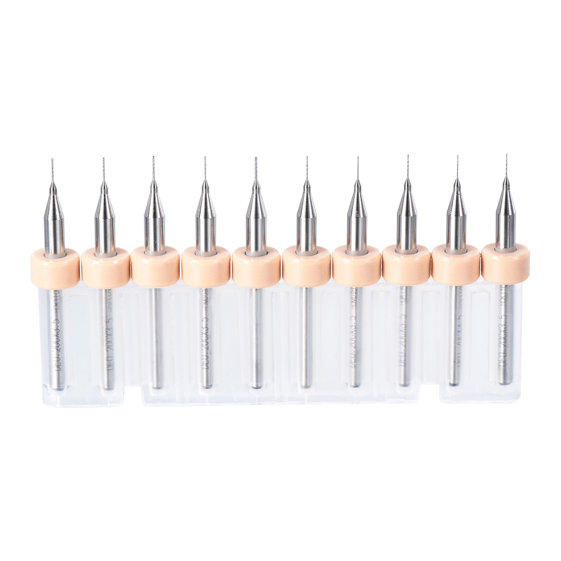 10Pcs 0.2mm Carbide CNC Engraving Circuit Board Micro PCB Drill Bits