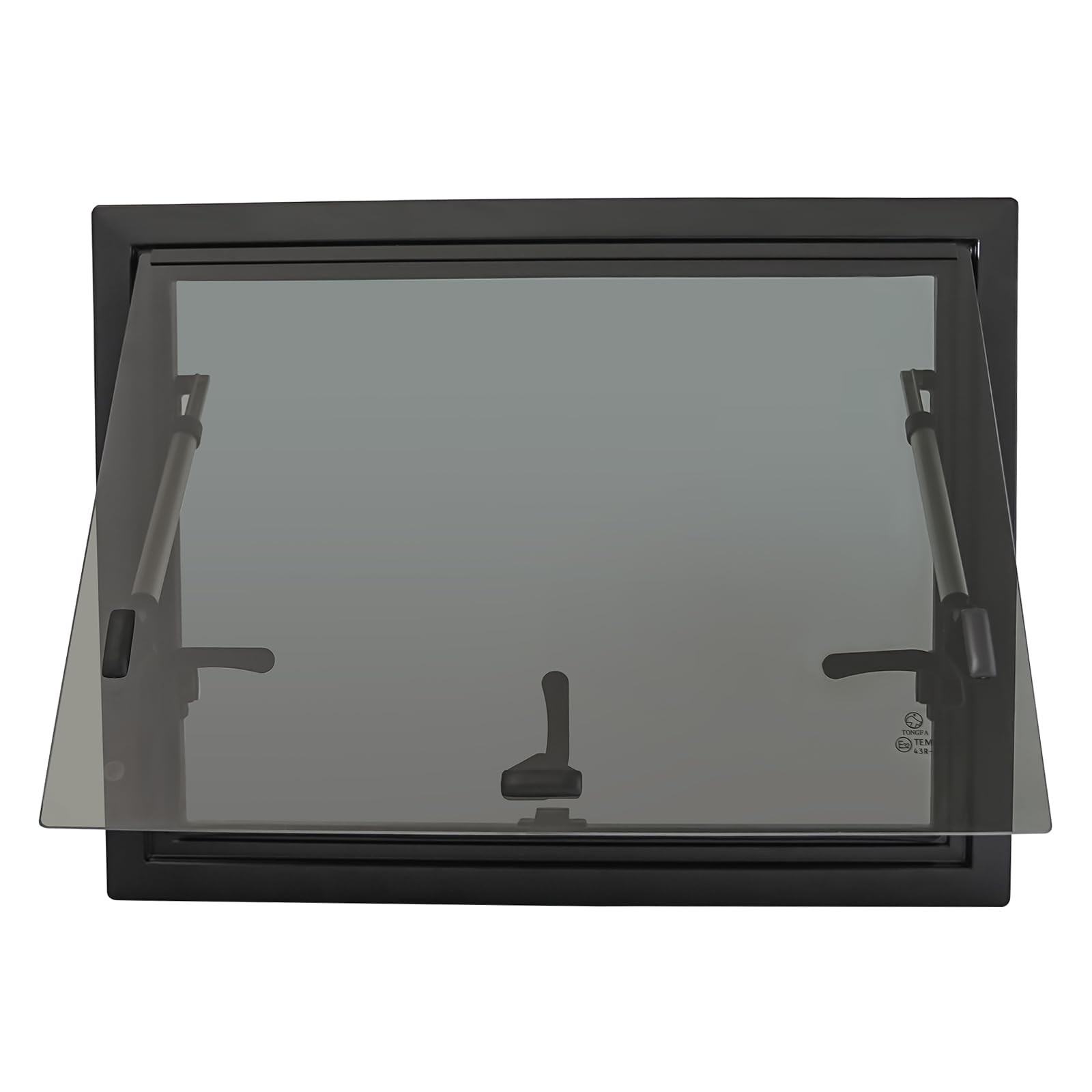 RV Hinged Window Push Hatch 750x500mm with Shades for 30-80mm Wall