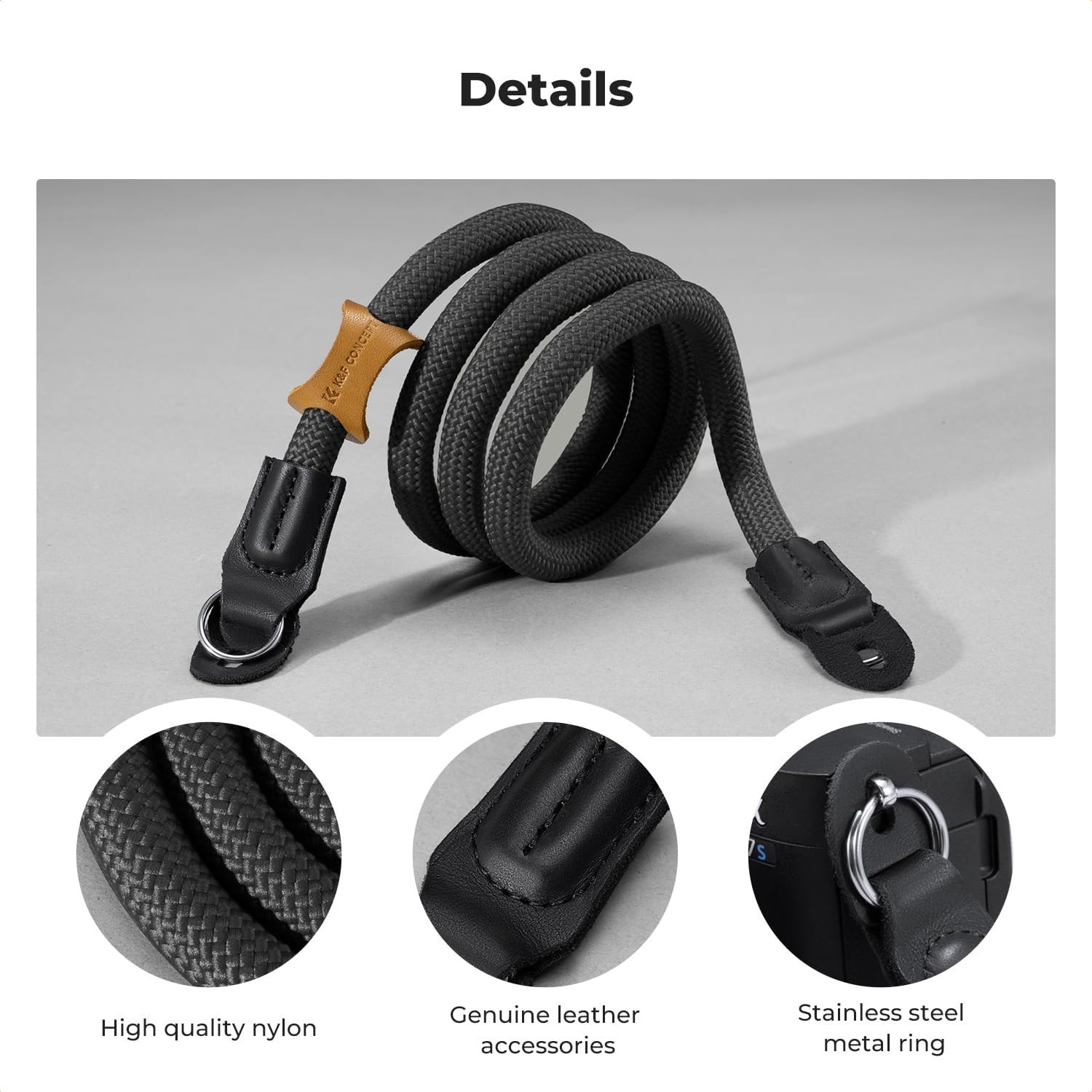 Camera Neck Strap,100cm Nylon Rope Camera Shoulder Strap with O-ring for DSLR...