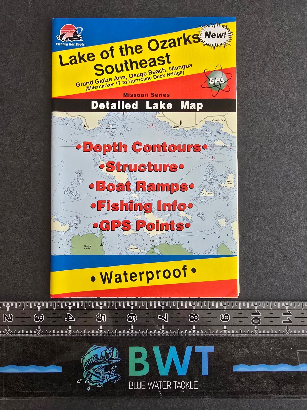 Lake of the Ozarks (Southeast Section)- Lake Map *New* Fishing/House Decor