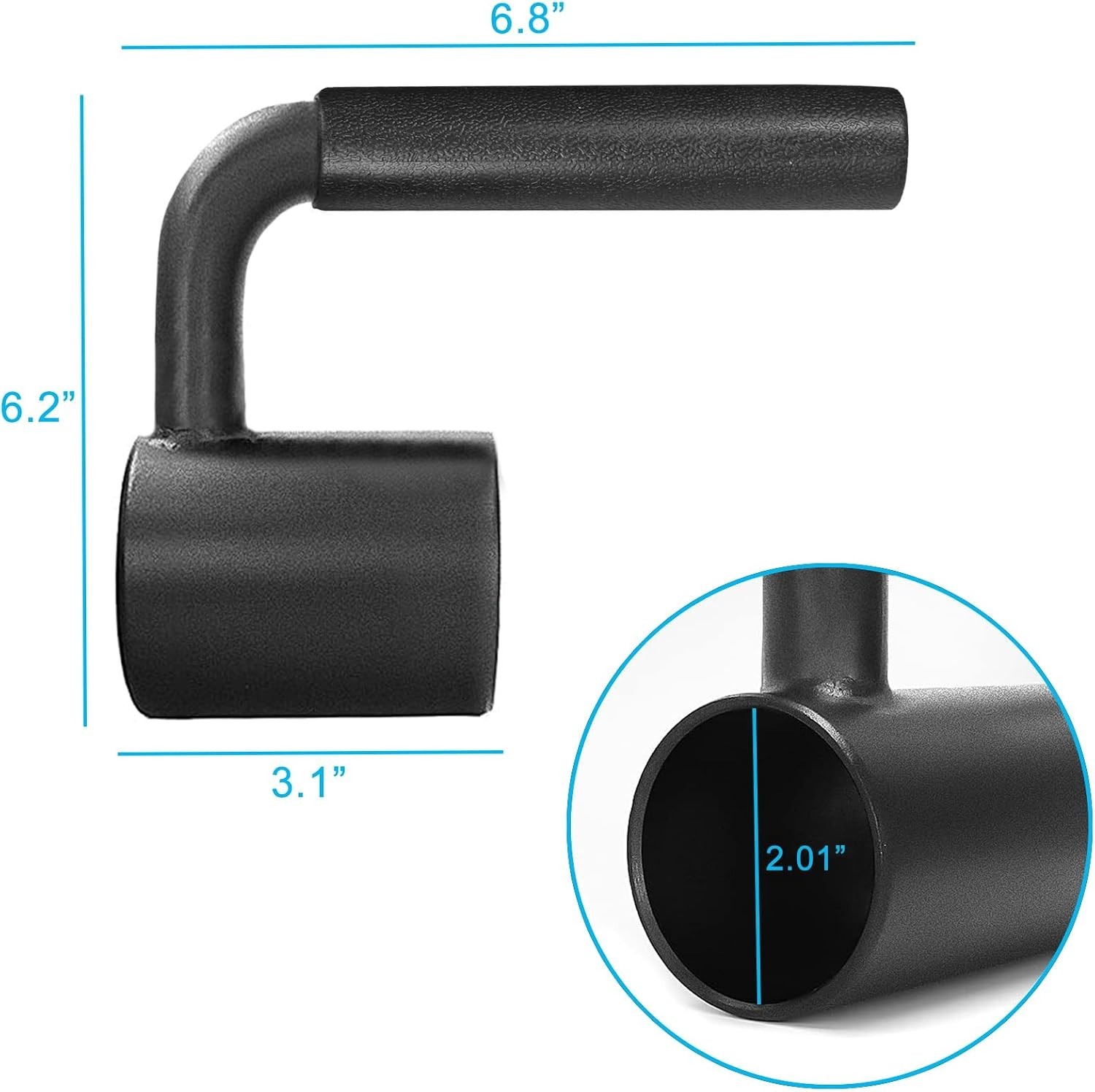 Landmine Attachments, Solid Steel Landmine Handle / T Bar Row Insert for Olym...