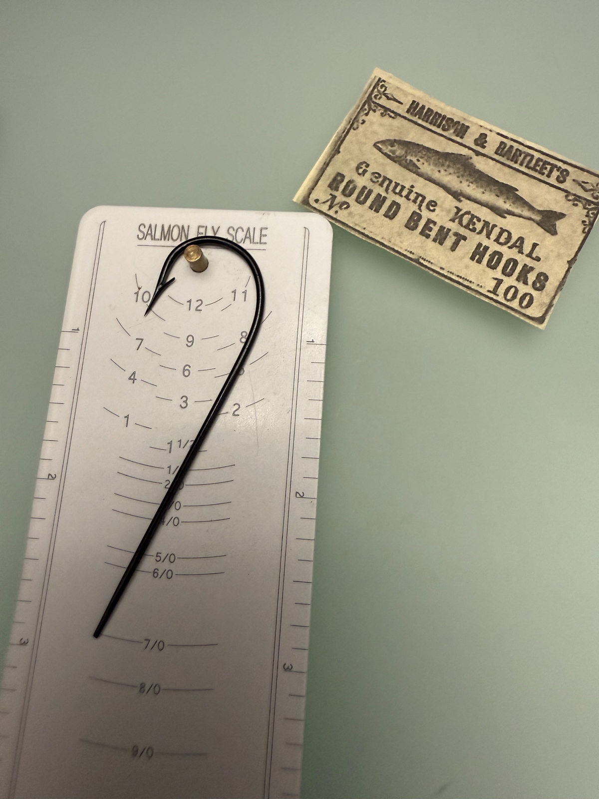 ANTIQUE COLLECTABLE Harrison & Bartleet  Round Bend Salmon Hooks