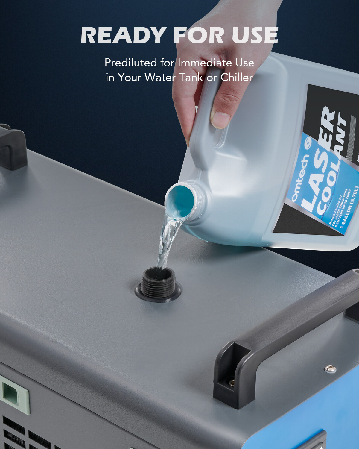 2 Pack Prediluted Antifreeze CO2 Laser Coolant for Laser Engraving Machine
