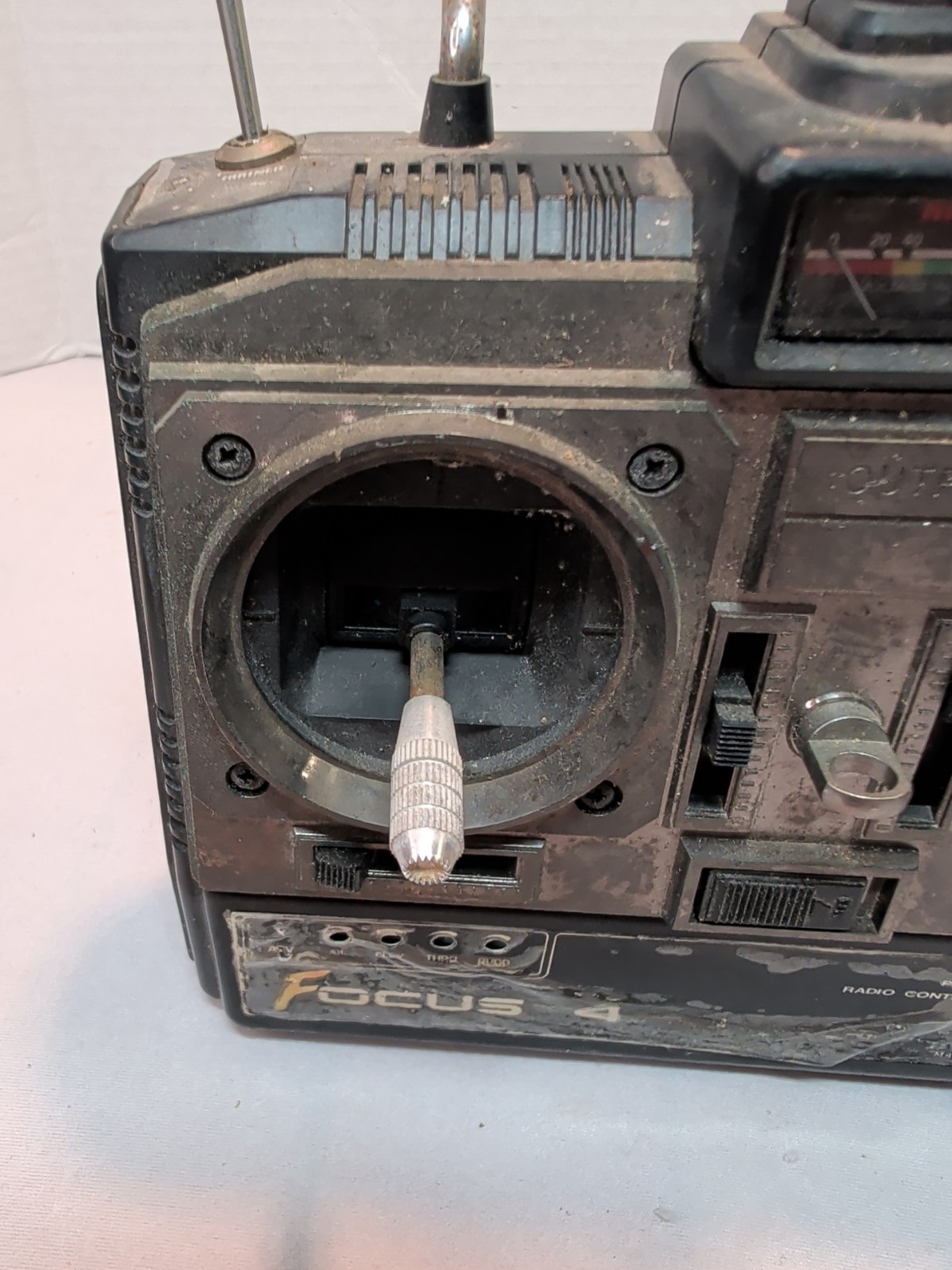 hitec Focus 4 Four Channel FM System Aircraft Remote Control used. Untested