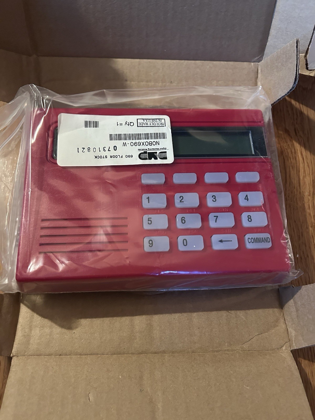 DMP 690-W LCD Security Command Alpha Keypad Red