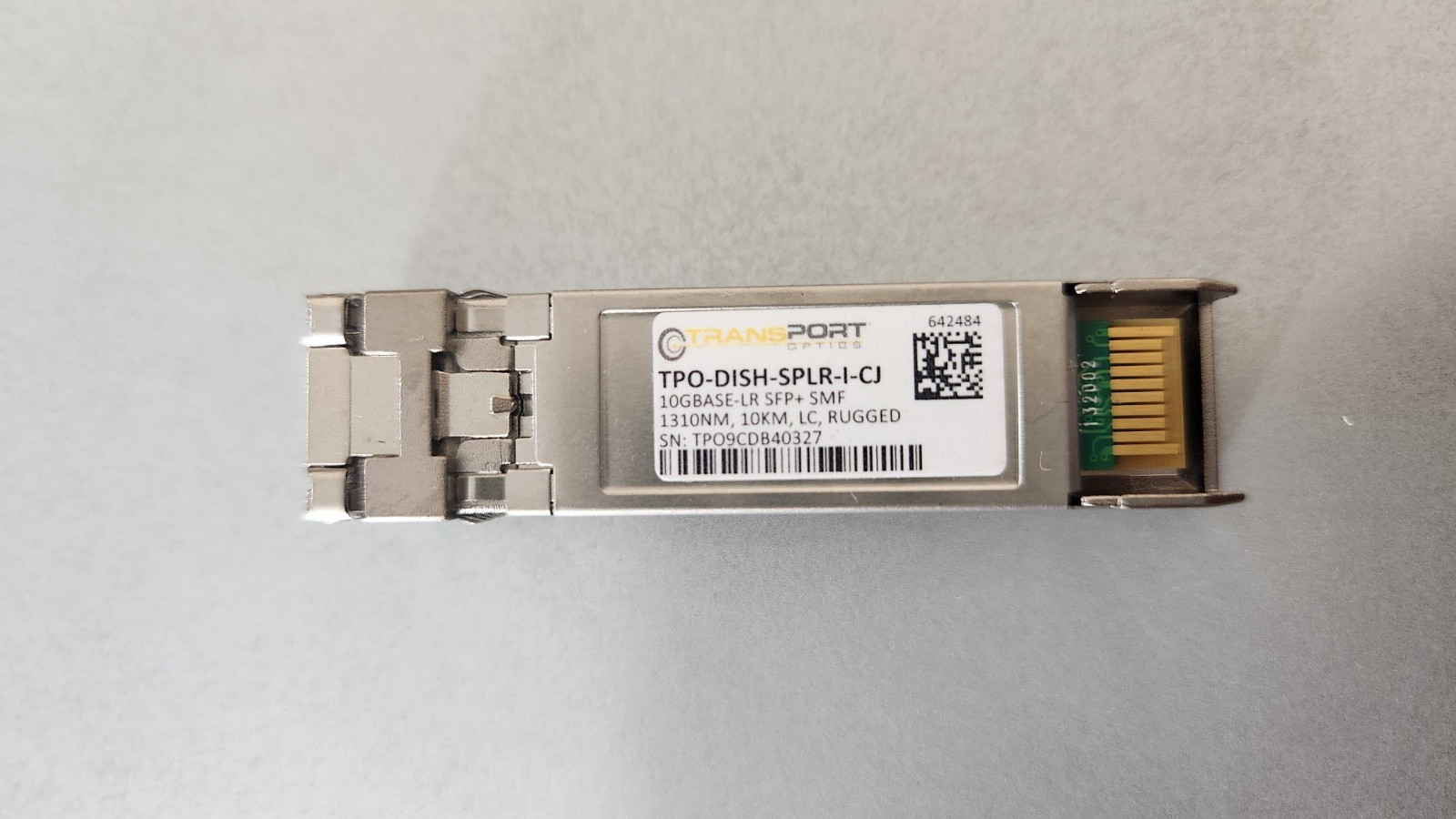 TPO-DISH-SPLR-I-CJ Transport Optics 10GBASE-LR SFP+ SMF 1310NM 10KM LC SM