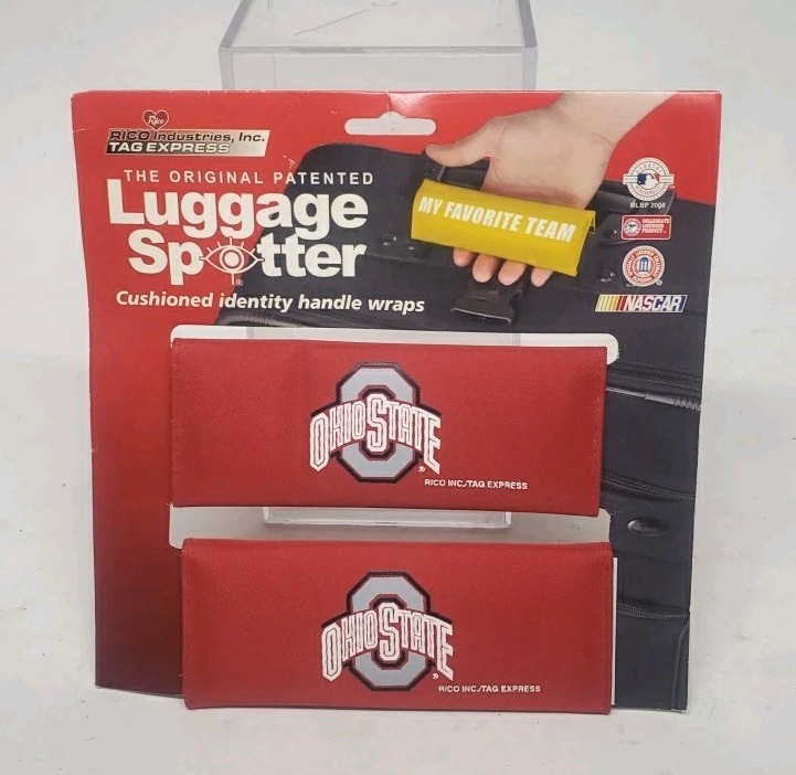 Ohio State Buckeyes RICO Luggage Spotter Tag Express Handle Wraps Red New NCAA