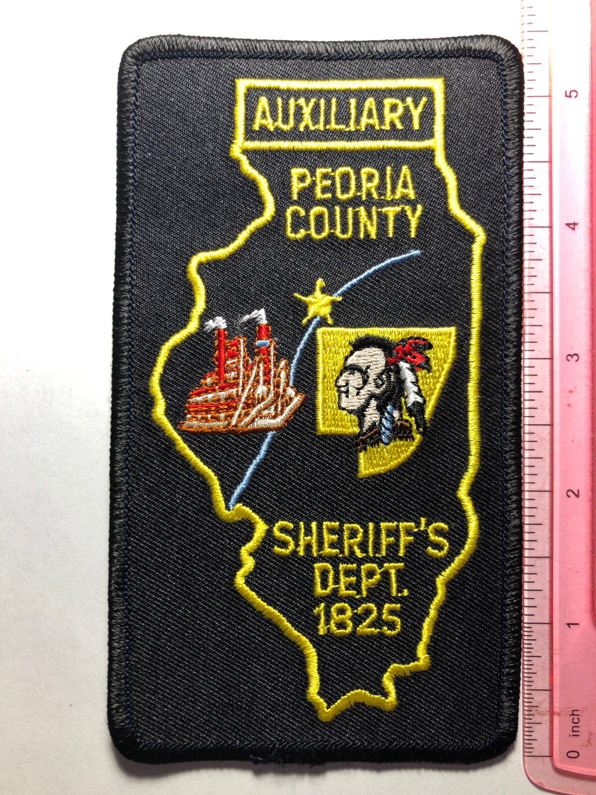 RARE ~ Peoria County Illinois Sheriff Auxiliary Patch