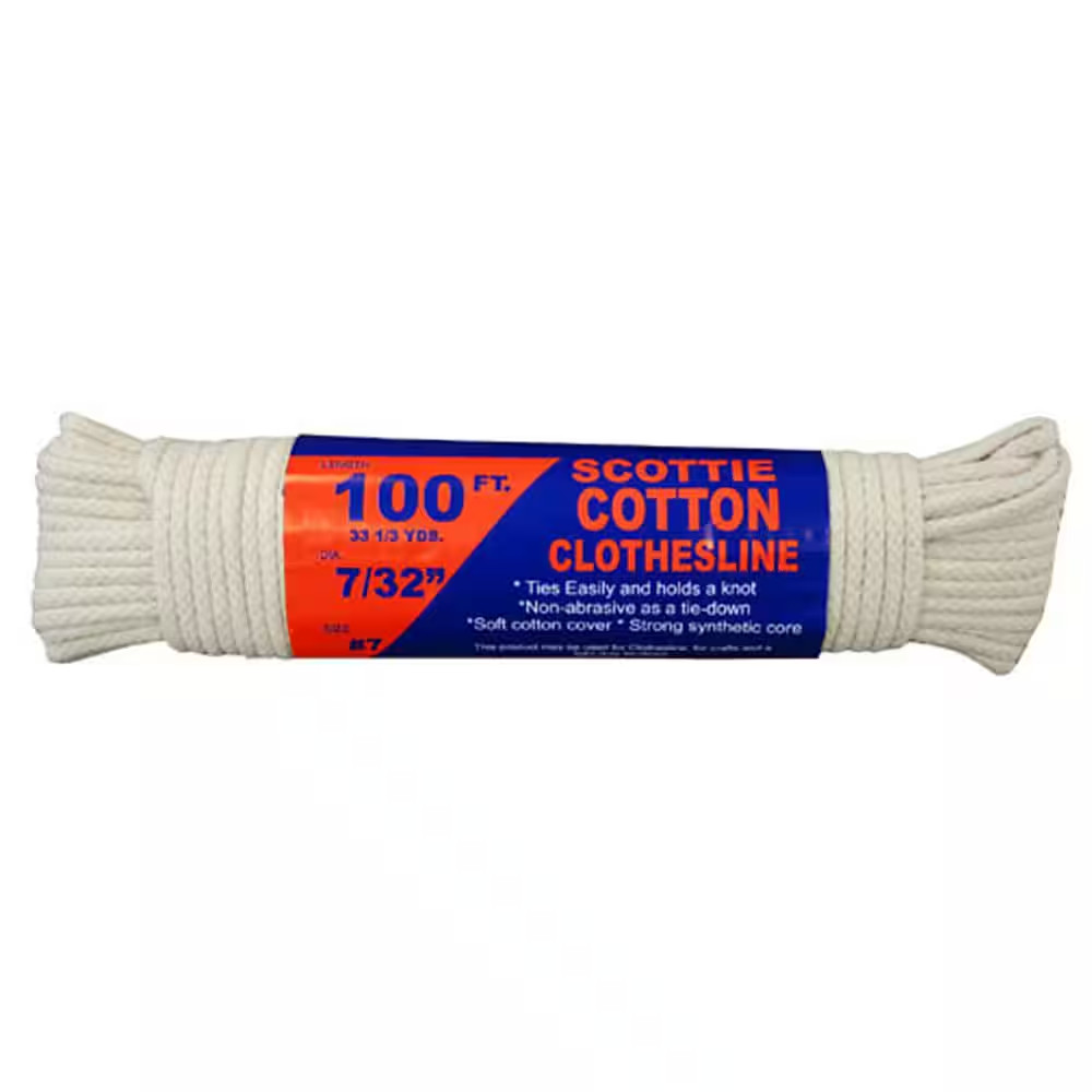 #7 X 7/32 In. Scottie Clothesline 100 Ft. Hank (New) (Free Shipping) Free Shippi