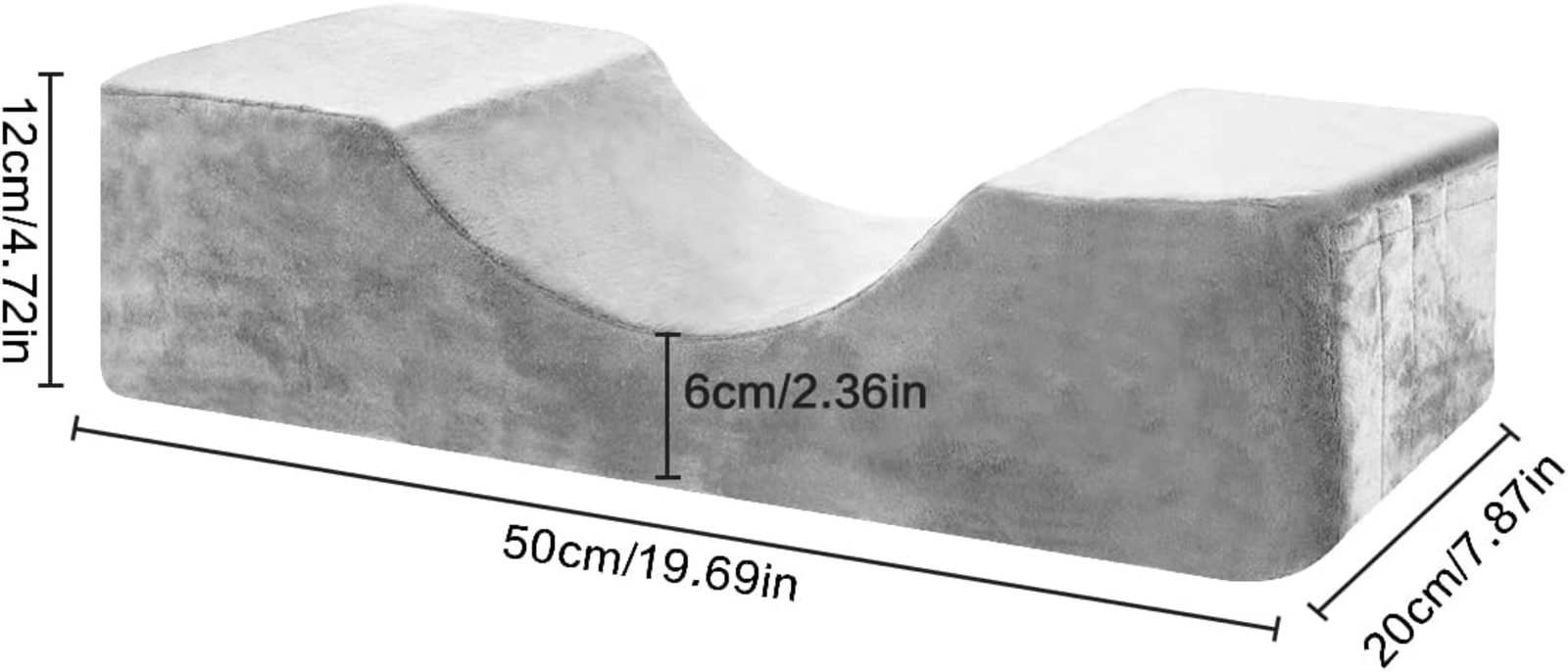 Memory Foam Lash Pillow for Eyelash Extensions, Neck Support Ergonomic Design